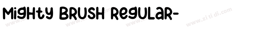 Mighty Brush Regular字体转换